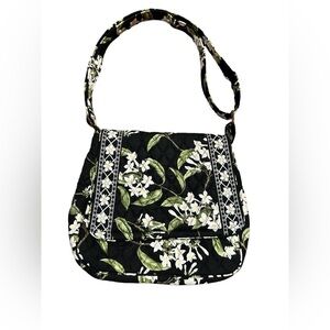 NWOT Vera Bradley Black Floral Bag